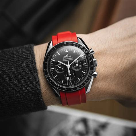 omega speedmaster bracelet caoutchouc|omega speedmaster bracelet for sale.